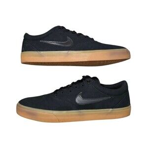 Nike SB Charge Shoes Black Canvas Gum Mens Size 13 Sneakers CD6279 004